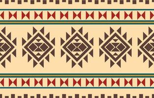 Ethnic abstract ikat art. Aztec ornament print. geometric ethnic pattern seamless  color oriental.  Design for background ,curtain, carpet, wallpaper, clothing, wrapping, Batik, vector illustration.