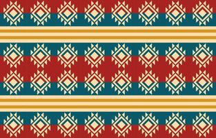 Ethnic abstract ikat art. Aztec ornament print. geometric ethnic pattern seamless  color oriental.  Design for background ,curtain, carpet, wallpaper, clothing, wrapping, Batik, vector illustration.