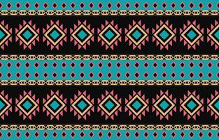 Ethnic abstract ikat art. Aztec ornament print. geometric ethnic pattern seamless  color oriental.  Design for background ,curtain, carpet, wallpaper, clothing, wrapping, Batik, vector illustration.