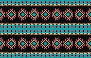 Ethnic abstract ikat art. Aztec ornament print. geometric ethnic pattern seamless  color oriental.  Design for background ,curtain, carpet, wallpaper, clothing, wrapping, Batik, vector illustration.