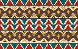 Ethnic abstract ikat art. Aztec ornament print. geometric ethnic pattern seamless  color oriental.  Design for background ,curtain, carpet, wallpaper, clothing, wrapping, Batik, vector illustration.