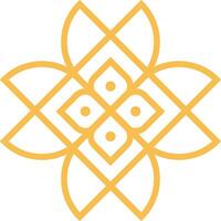Geometric Flower Logo Element vector
