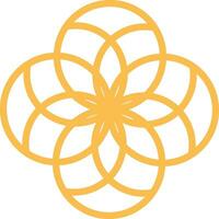 geométrico flor logo elemento vector