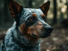 Australian Cattle dog created with Generative AI technology photo