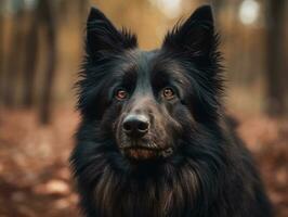 Belgian Sheepdog dog created with Generative AI technology photo