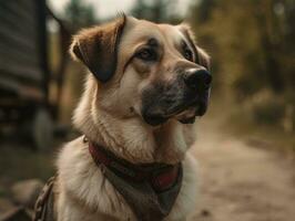 Anatolian Shepherd dog created with Generative AI technology photo