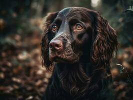 Boykin Spaniel dog created with Generative AI technology photo