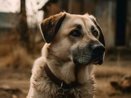 Anatolian Shepherd dog created with Generative AI technology photo