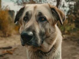 Anatolian Shepherd dog created with Generative AI technology photo