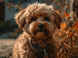 boloñesa perro creado con generativo ai tecnología foto