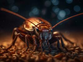 cucaracha retrato creado con generativo ai tecnología foto