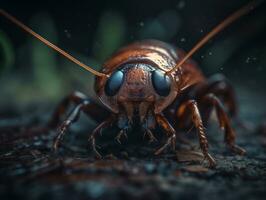 cucaracha retrato creado con generativo ai tecnología foto