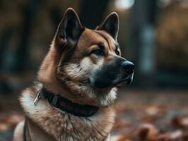 akita perro creado con generativo ai tecnología foto