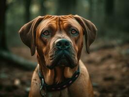 Broholmer perro creado con generativo ai tecnología foto