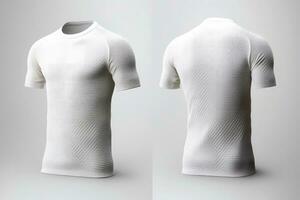 Mockup sports football team uniforms white shirt, Generative AI illustration photo