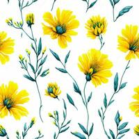 Seamless pattern with flower photo