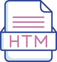 HTM File Format Vector Icon