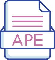 APE File Format Vector Icon