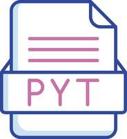 PYT File Format Vector Icon