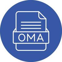 OMA File Format Vector Icon