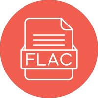 FLAC File Format Vector Icon