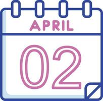 2 April Vector Icon