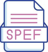 SPEF File Format Vector Icon