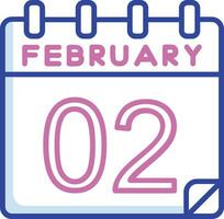 2 February Vector Icon