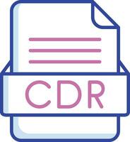 CDR File Format Vector Icon
