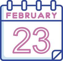 23 February Vector Icon