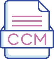 CCM File Format Vector Icon