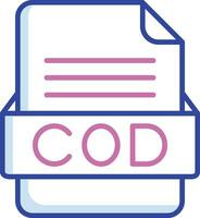 COD File Format Vector Icon