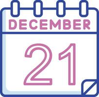 21 December Vector Icon