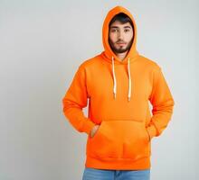 Man hoodie mockup ai generate photo