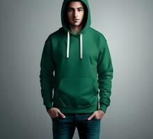 Man hoodie mockup ai generate photo