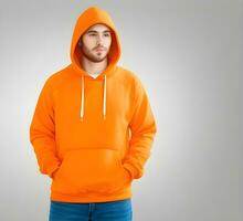 Man hoodie mockup ai generate photo