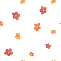 waterverf modieus minimalistisch bloem. schattig bloemen naadloos patroon achtergrond voor bruiloft kaart, verpakking papier, stoffen, omhulsel geschenken. wilde bloemen gekleurd tuin kinderachtig illustratie png