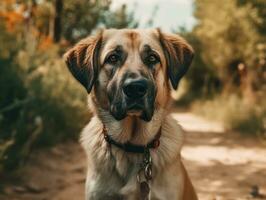 Anatolian Shepherd dog created with Generative AI technology photo