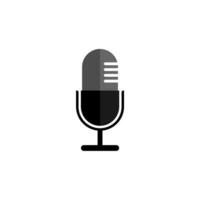 Microphone vector icon isolated on white background