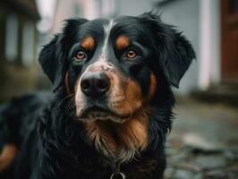 Appenzeller Sennenhunde dog created with Generative AI technology photo