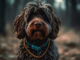 Barbet perro creado con generativo ai tecnología foto
