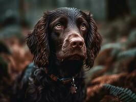 Boykin Spaniel dog created with Generative AI technology photo