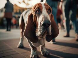 beagle perro creado con generativo ai tecnología foto