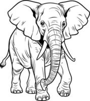 realista elefante vector ilustración