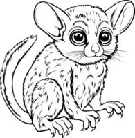 Realistic Tarsier Vector Illustration