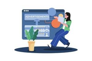 consultor utilizando cliente realimentación a mejorar su consultante servicios. vector