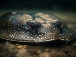 mantarraya retrato creado con generativo ai tecnología foto