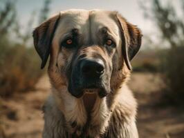 Anatolian Shepherd dog created with Generative AI technology photo