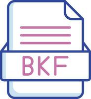 BKF File Format Vector Icon