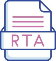 RTA File Format Vector Icon